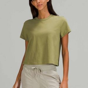 Lululemon Classic-Fit Cotton-Blend T-Shirt - Sz 6